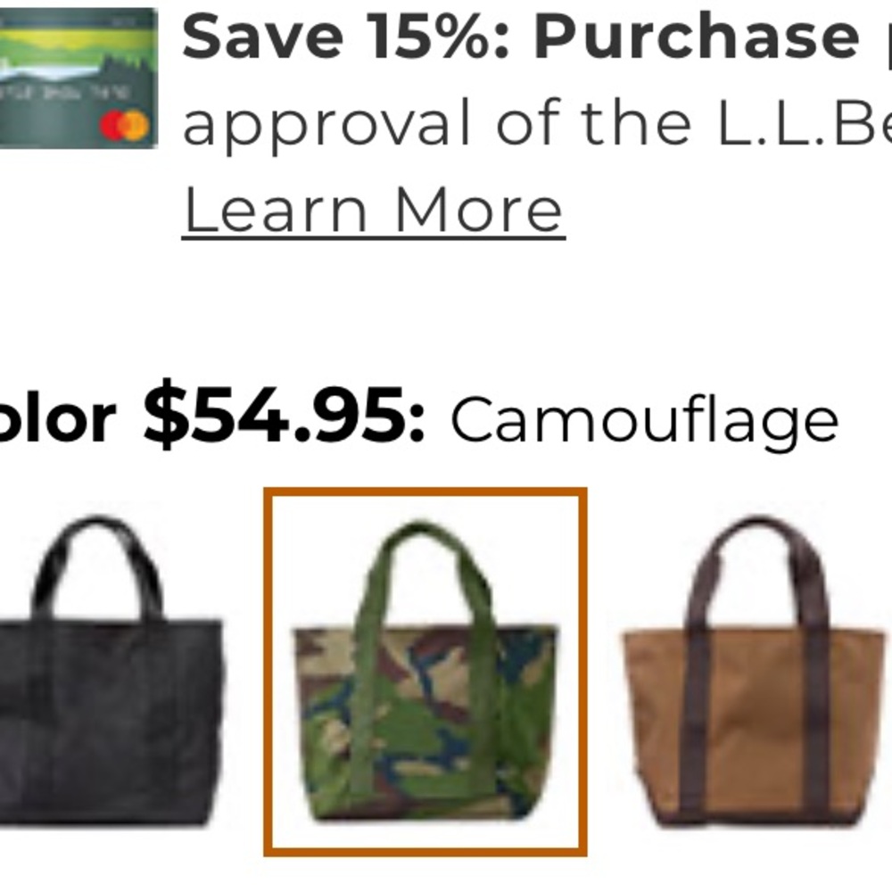 L.L BEAN TOTE BAG XL